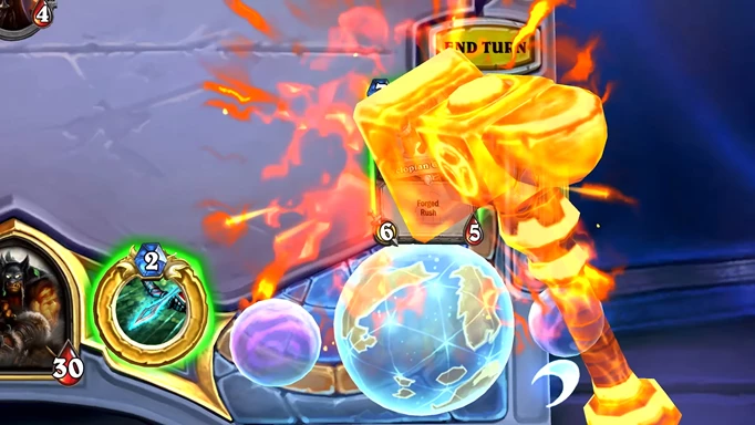 Using the Forge ability in Hearthstone Titans
