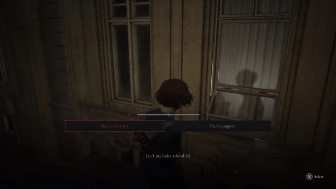 The dialogue options you will have to decide on in Lies of P when talking to the Weeping Woman