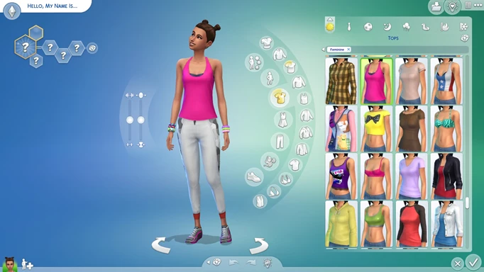 More columns mod in create-a-sim showing 4 columns in The Sims 4