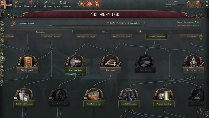 Victoria 3 Starter Tips: Don't Research Techs You Are Getting Tech Spread For