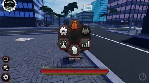 Entering a code in Project Baki 3
