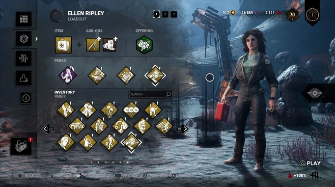 The Killer Trap Build for Ellen Ripley, one of the best builds she can use in Dead by Daylight