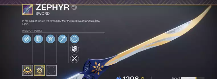 Destiny 2 The Pigeon Provides: How To Get The Zephyr Sword