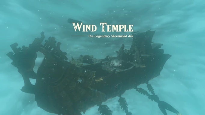 Image shows the Wind Temple from The Legend of Zelda: Tears of the Kingdom