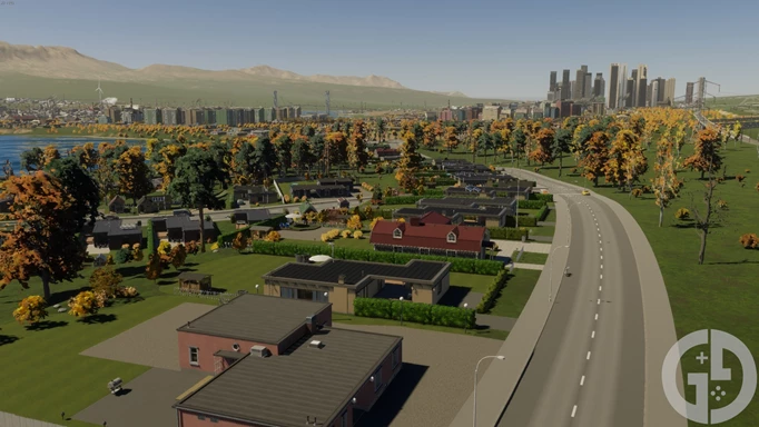Image of a suburban area in Cities Skylines 2