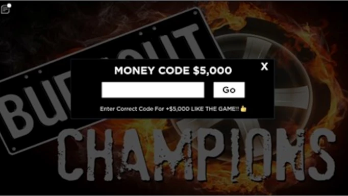 Image showing you how to redeem Burnout Champions Codes.