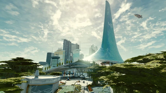 New Atlantis city in Starfield