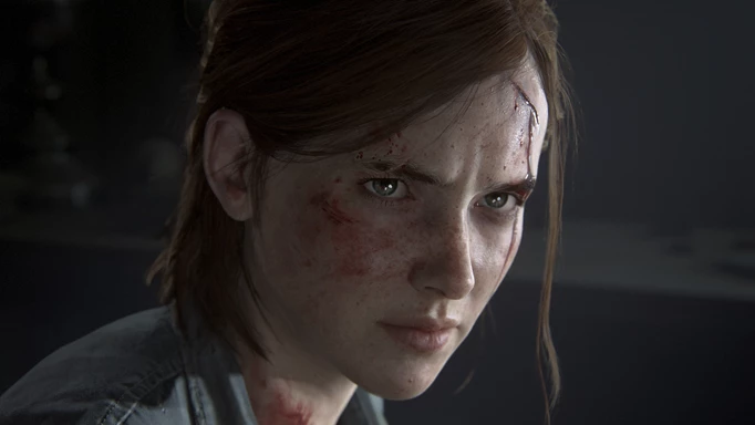 A close up of Ellie from The Last of Us