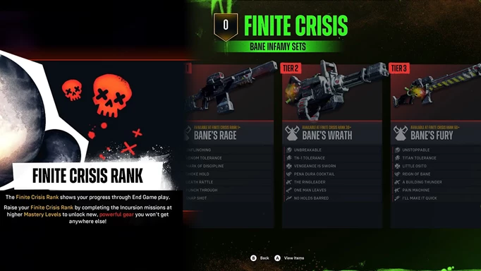 Finite Crisis rank screenshot