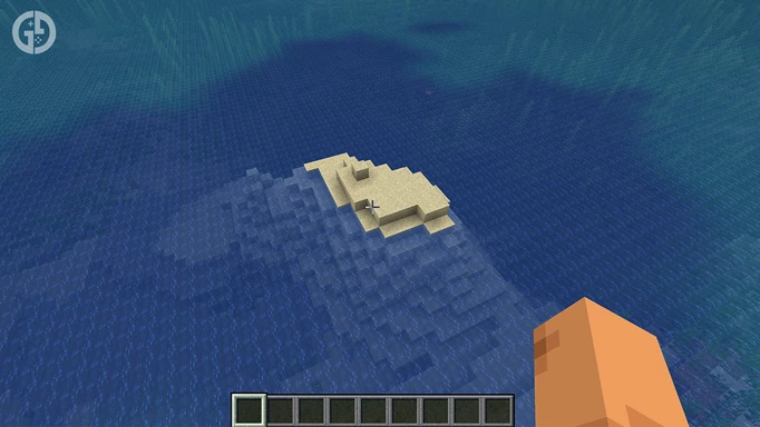 A tiny island, one of the best Minecraft seeds