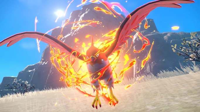Talonflame from Pokemon Scarlet and Violet.