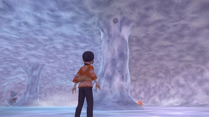 Pokemon Legends Arceus Unown Locations: O Unown in Ice Column Chamber