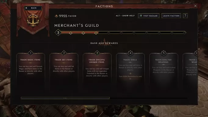 Some of the perks of joining the Merchant's Guild
