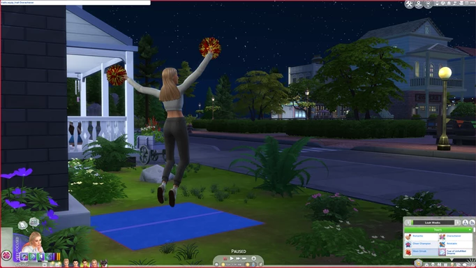 A Sim with the Overachiever trait shown in their Simology panel