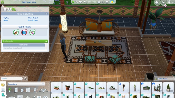 The Sims 4 Interior Decorator career, how to renovate rooms