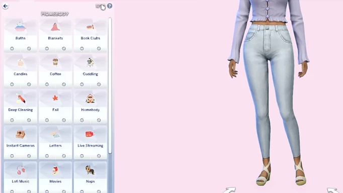 The Sims 4 Homebody Mod