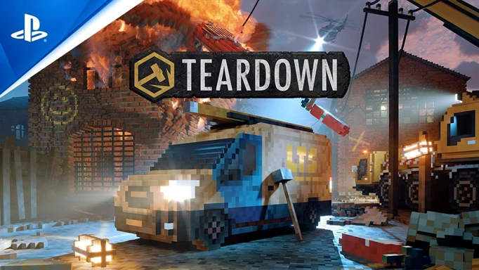 Vehicles being destroyed in the PS5 release trailer for Teardown.
