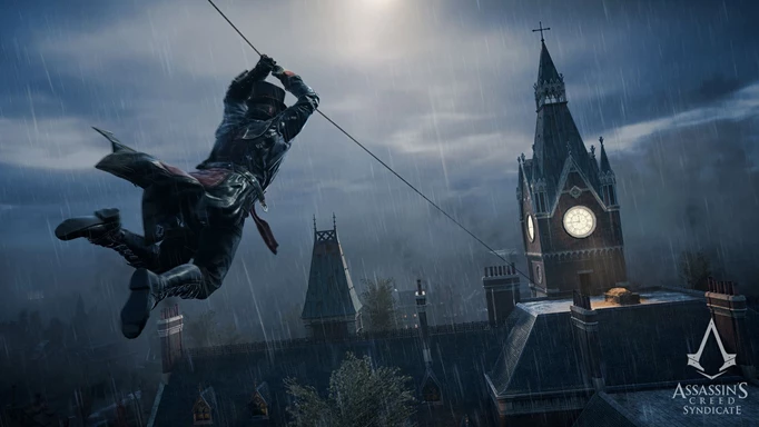 Assassin's Creed Syndicate Jacob swinging
