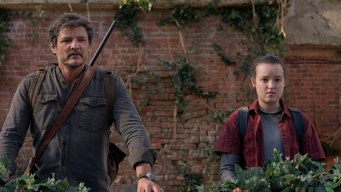 Pedro Pascal and Bella Ramsey in The Last of Us Season 1 finale