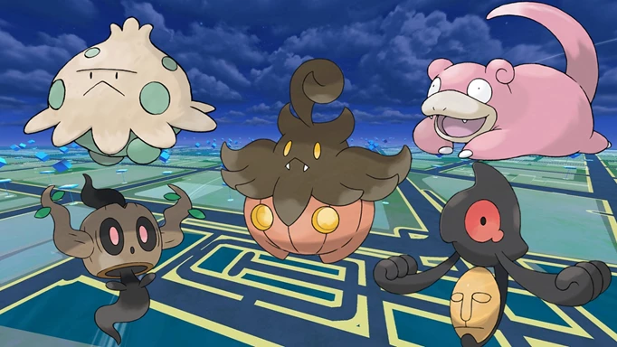 Shroomish, Slowpoke, Pumpkaboo, Yamask, and Phantump - all in the Pokemon GO Spotlight Hour schedule in October 2023