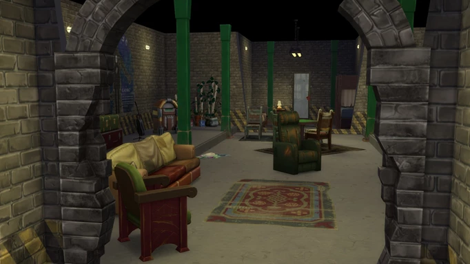 Hidden underground werewolf bunker in The Sims 4 Werewolves