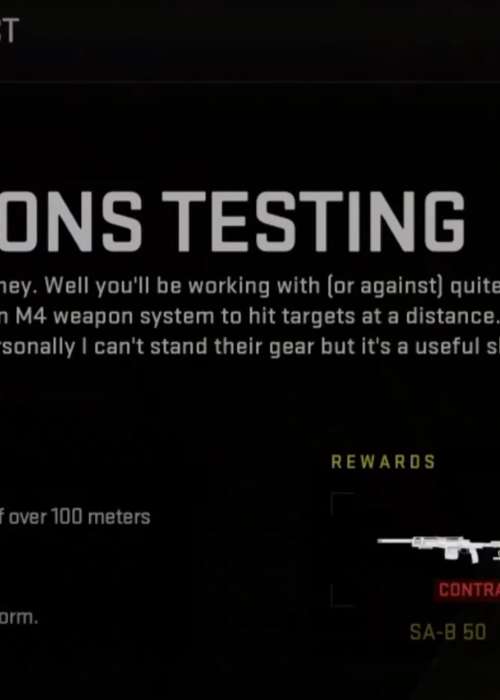 M4 Weapons Testing MW2 DMZ mission guide