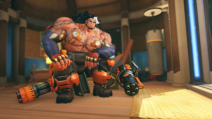 Mauga, as he appears in Overwatch 2