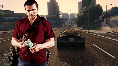 GTA V car and Michael