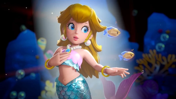 Mermaid Peach from Princess Peach: Showtime.