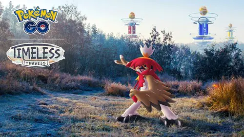 Key art for the Hisuian Decidueye Pokemon GO Raid Day