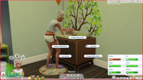 How to use the Changing table in The Sims 4