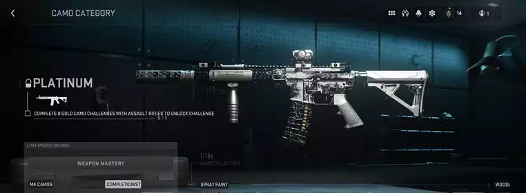 How To Unlock Platinum Camos In MW2