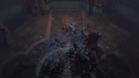Diablo 4 A Barbarian In Season 2 Armour Kicking A Vampire