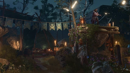 Epilogue In Camp With Bard And Decorations
