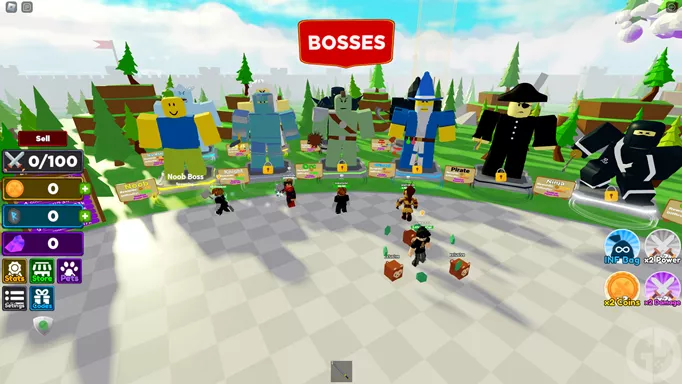 Boss Fighting Simulator hub